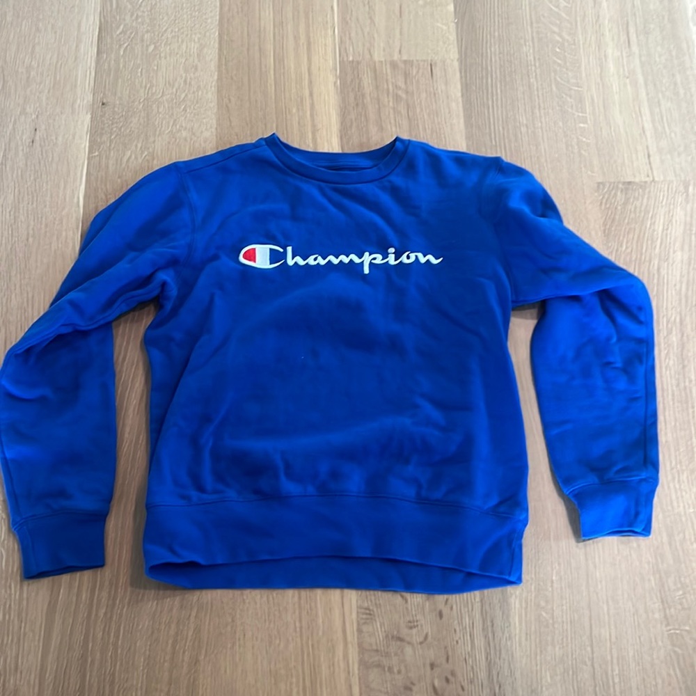 Blue Champion Crewneck Medium